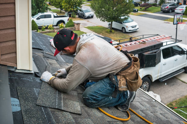 Professional Metal Roofing technician working in Arcadia, MI